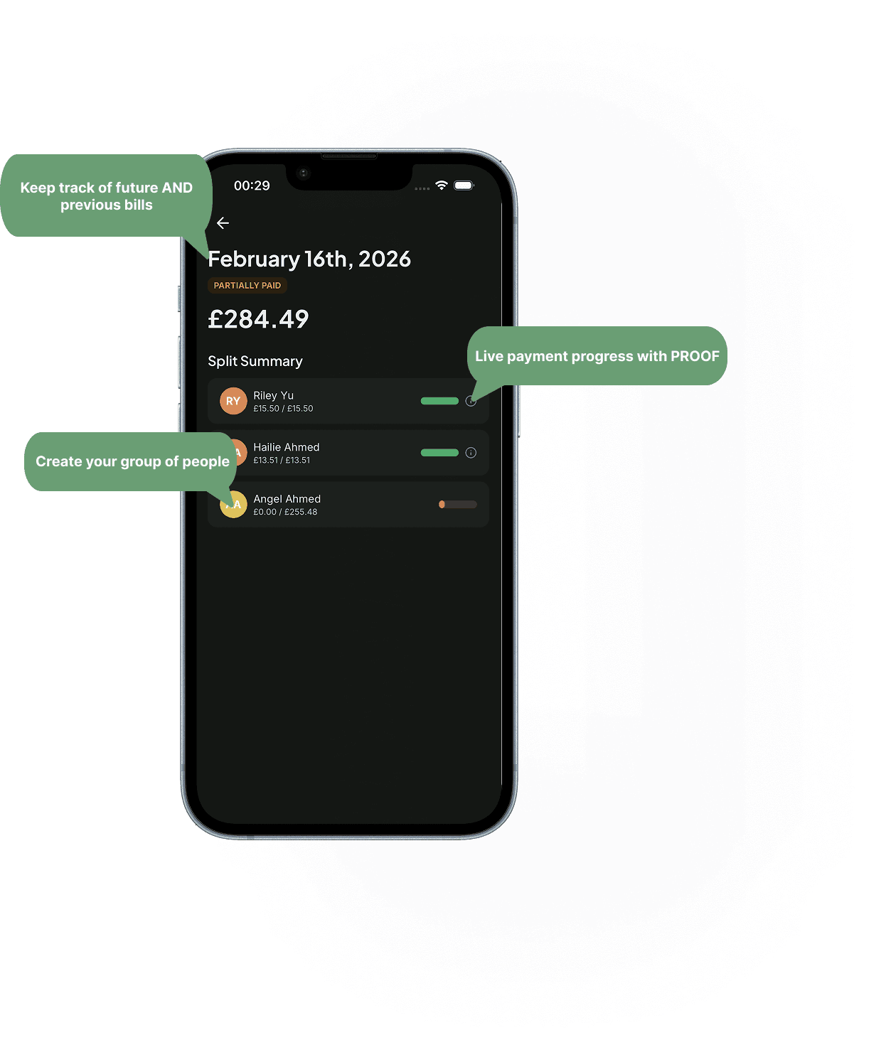 Splitr app screenshot